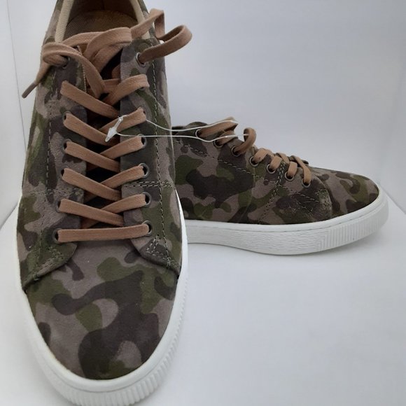 Steve Madden Men's Suede P-Afalfa 905 Camo Print Sneaker | US 8 - Picture 1 of 9